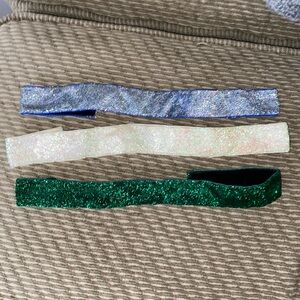 Thick band sparkly athletic headbands
